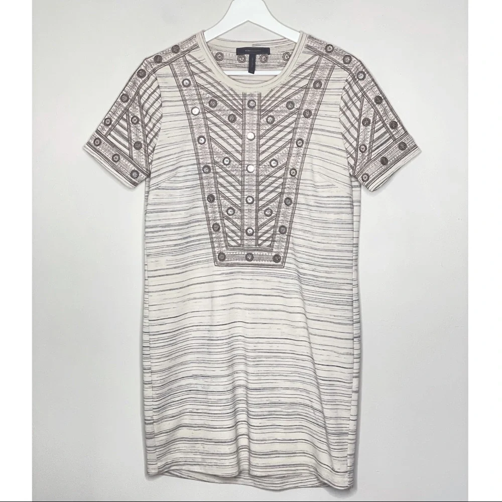 BCBGMAXAZRIA | Ada Canvas Embroidered‎ Dress | XS
